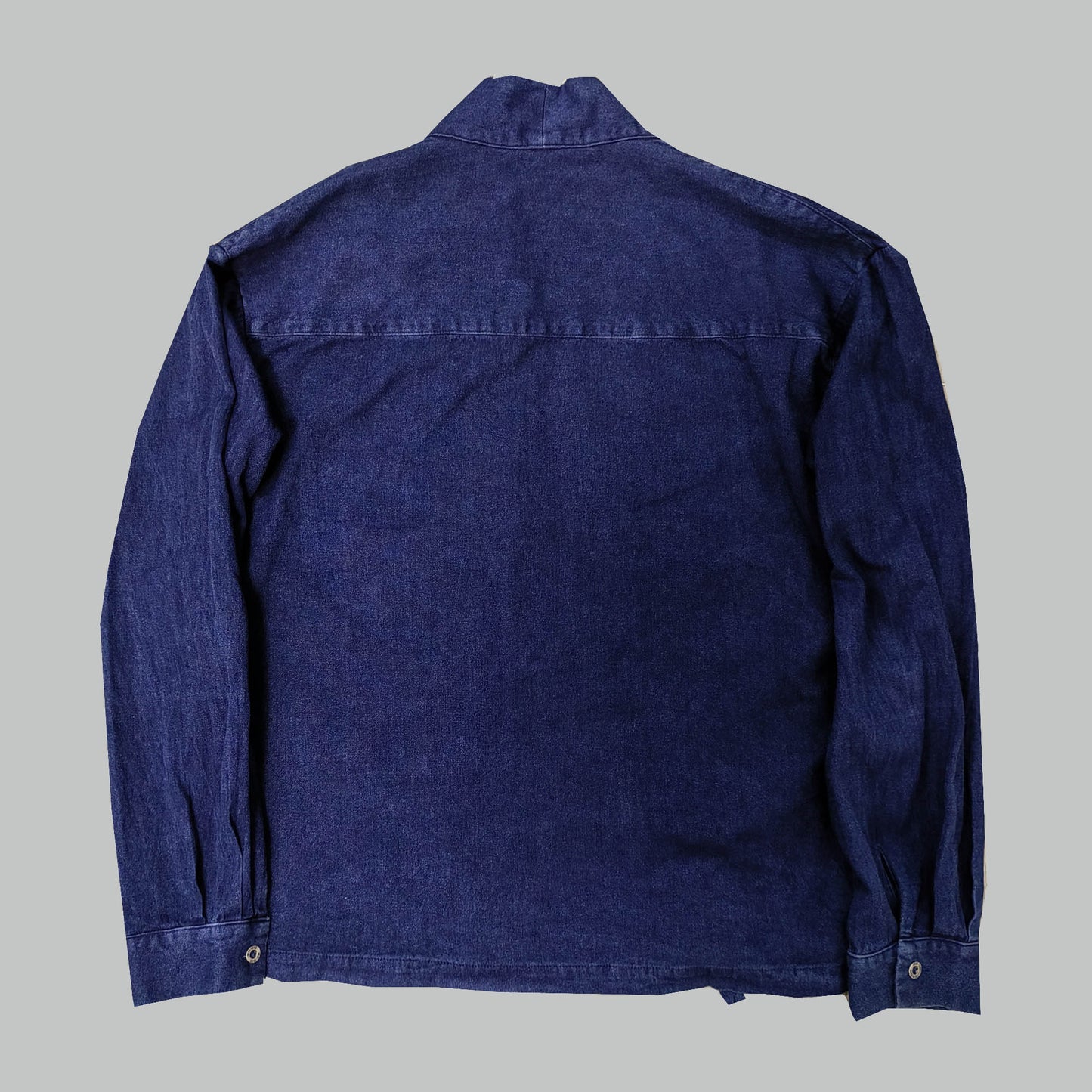 Indigo cotton shirt kimono style cotton shirt hand dyed indigo cotton shirt unisex