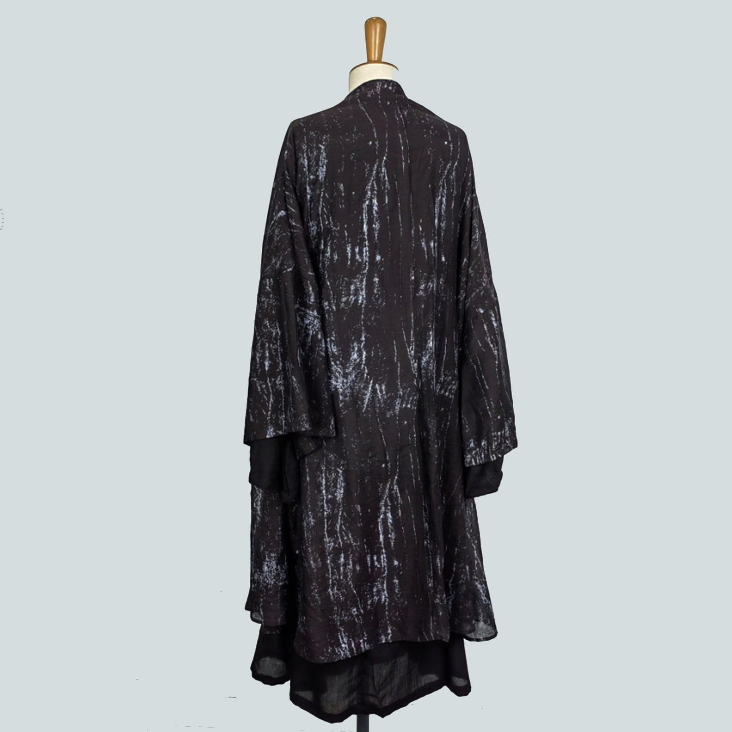 Hanfu Set, Haori Kimono 3PCS Set Japanese Style Robe Chinese Hanfu Dress Modified Hanfu Neza Studio Maxi Kimono Dress OBI belt Black Hanfu