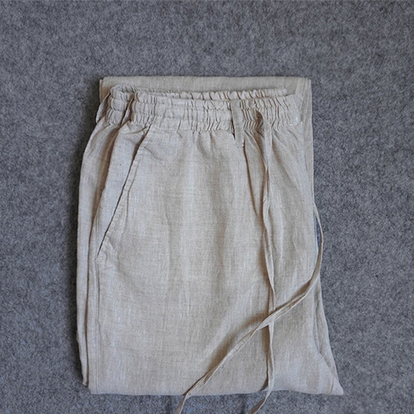 Washed Linen pants man's pants relax fit linen pants long loose fit comfy pants