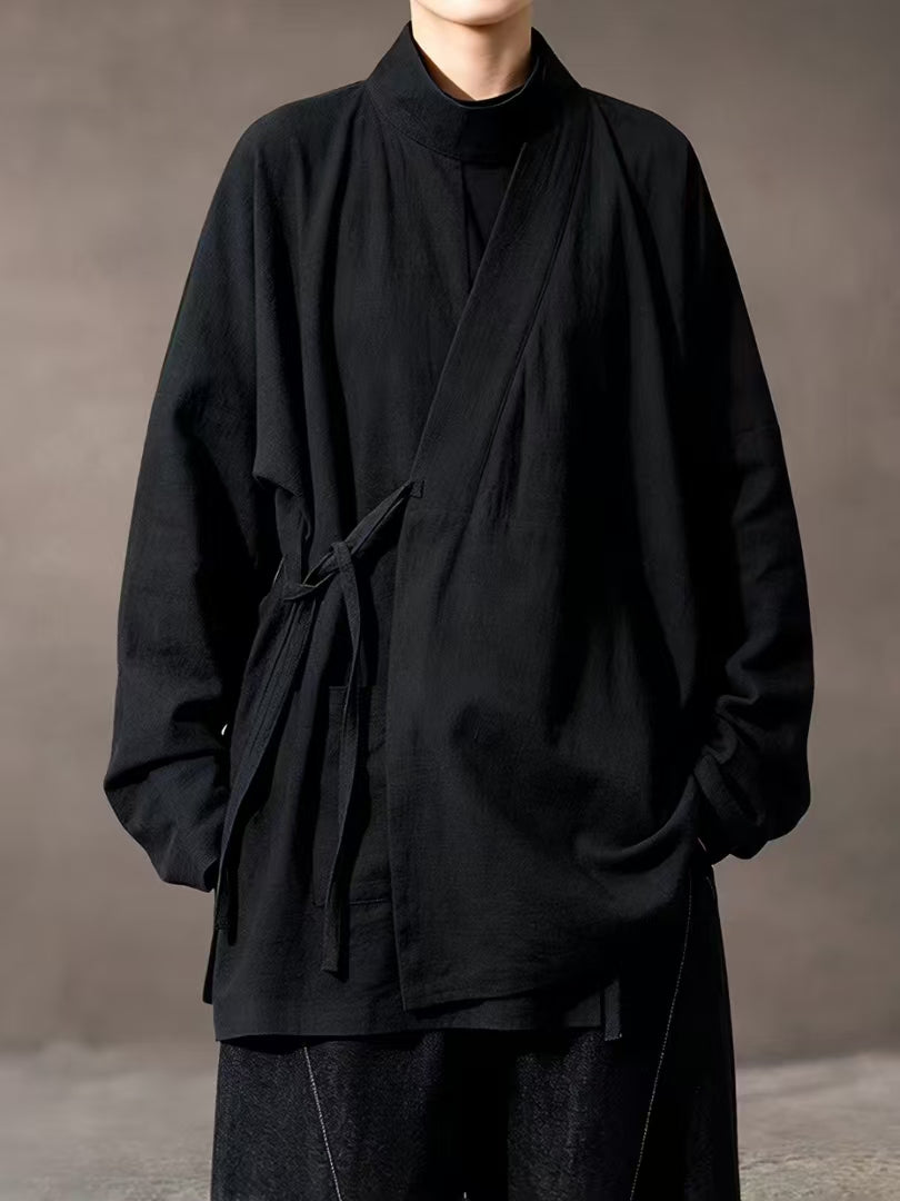 High Collar Hanfu Unisex cotton Hanfu top Ming style