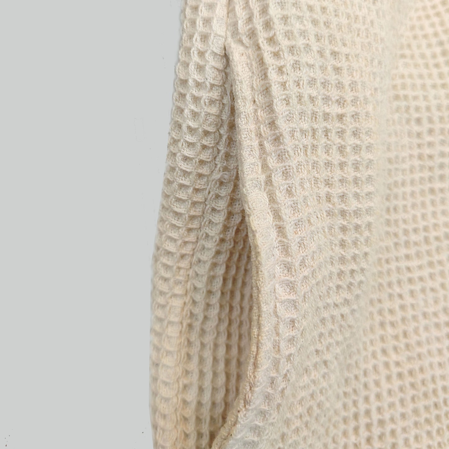 Cotton Waffle kimono soft thick 3D weave cotton kimono slim fit kimono with regular sleeves