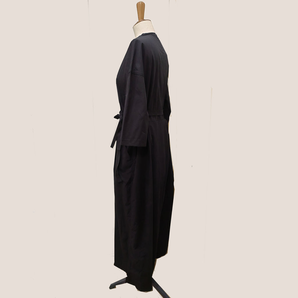 Cotton Jumpsuit Loose fit cotton jumpsuit V neck collar jumpsuit with belt