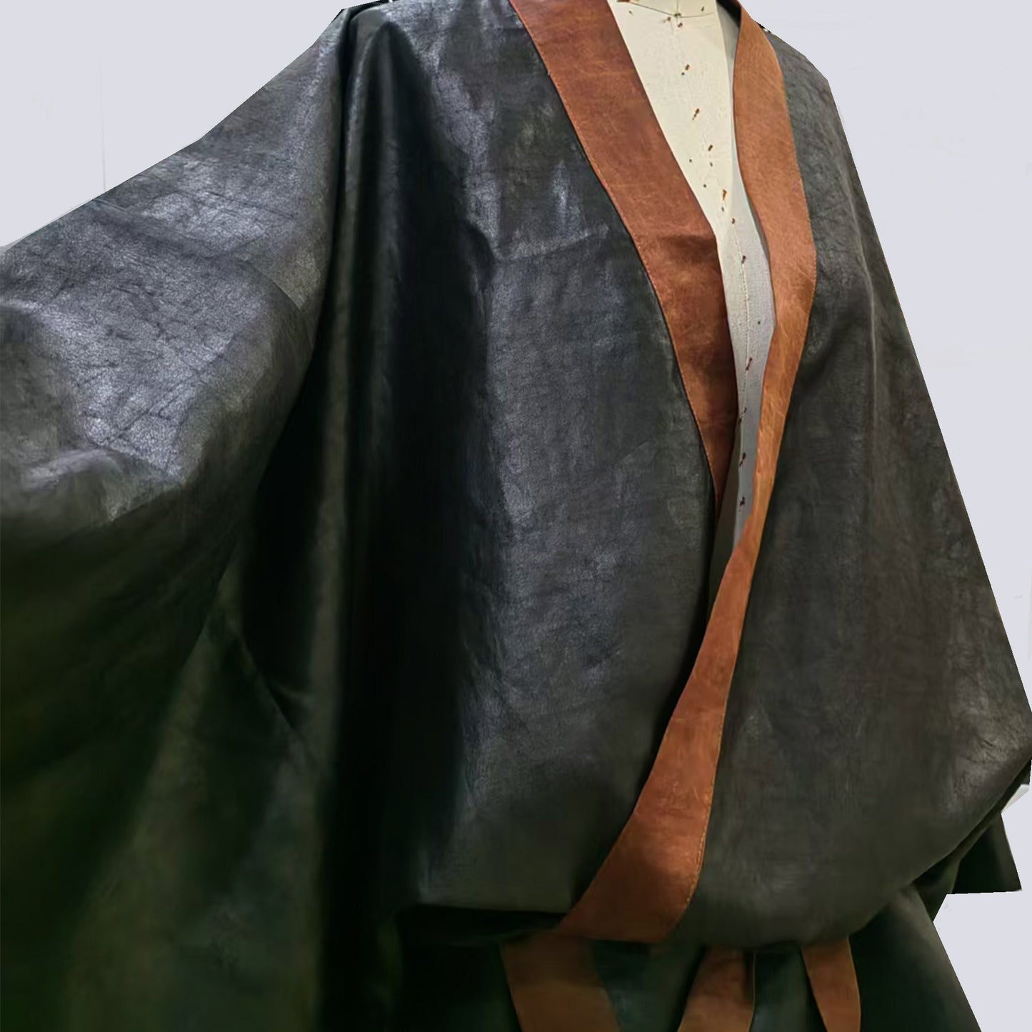 Heavy Silk Canton gambiered mud dyed silk Ryuso