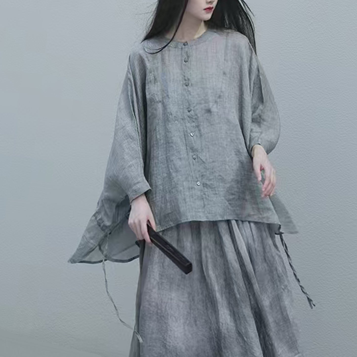 Ramie blouse loose fit blouse light weight ramie shirt