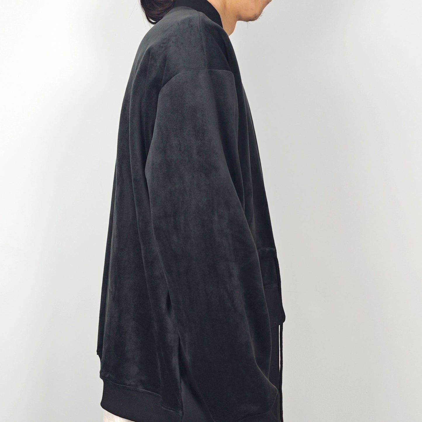 Unisex Kimono style jacket sweater mix with suit combine design top