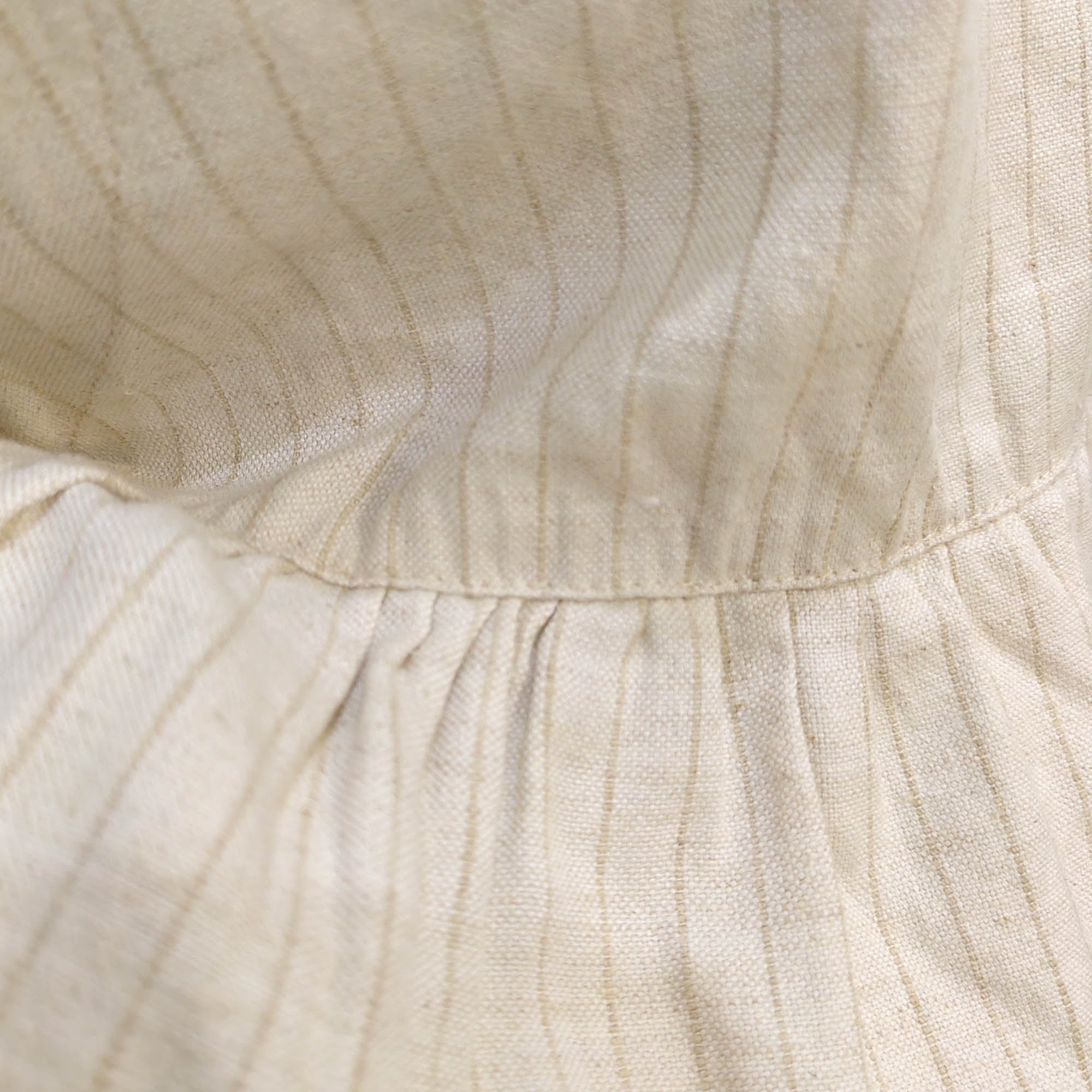Spring Linen striped vest flare vest soft linen vest side open vest striped vest