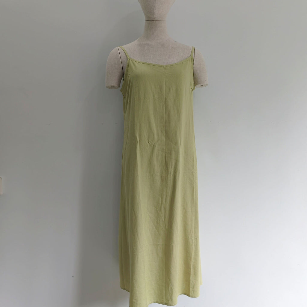 Ramie Spaghetti Strap Dress,Slip dress Natural Ramie Dress, Ramie Summer Dress Ramie cotton Cami Dress Linen dress Linen cami linen camisole Cotton dress