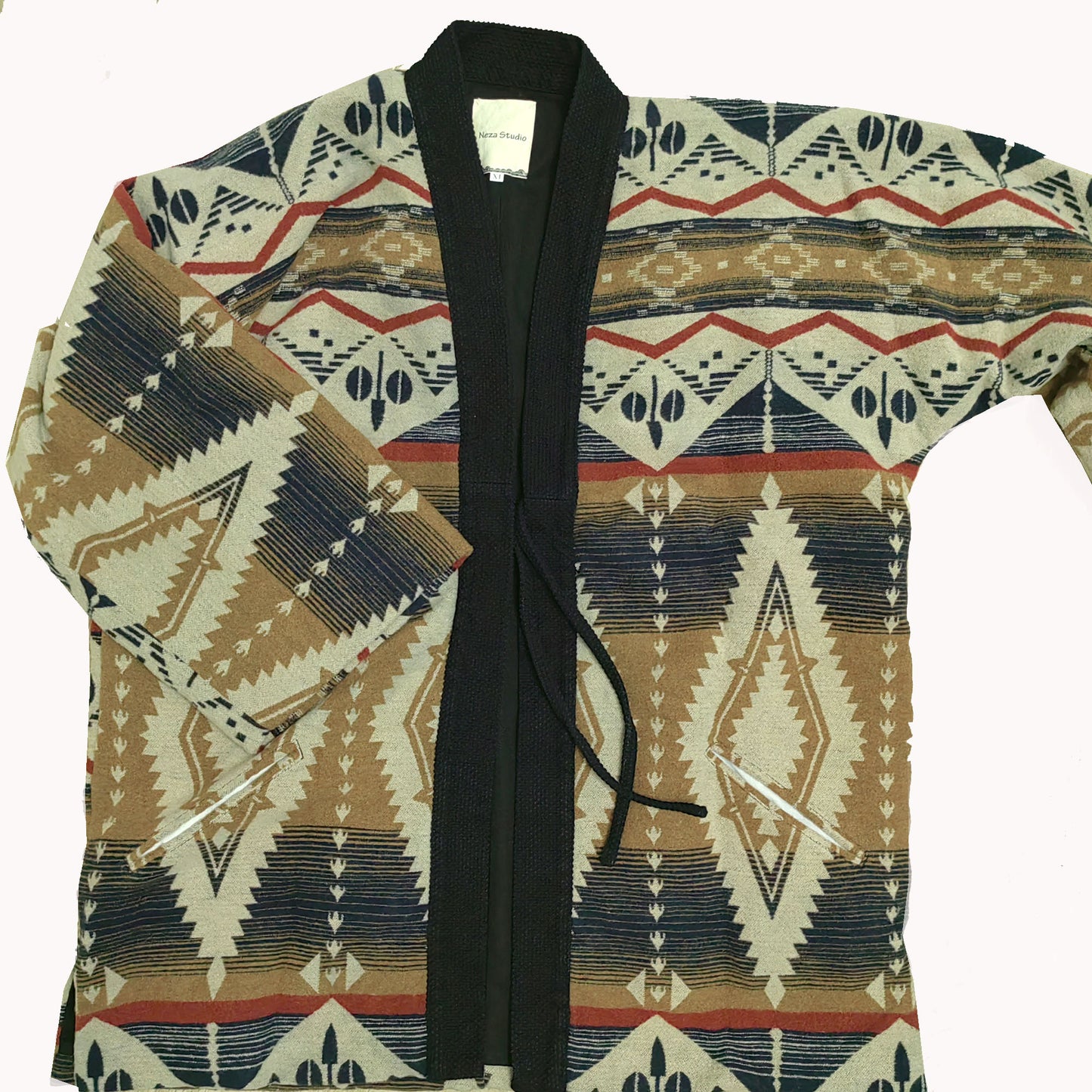 Men's kimono Indiana motif kimono coat kimono jacket winter kimono coat retro style kimono jacket