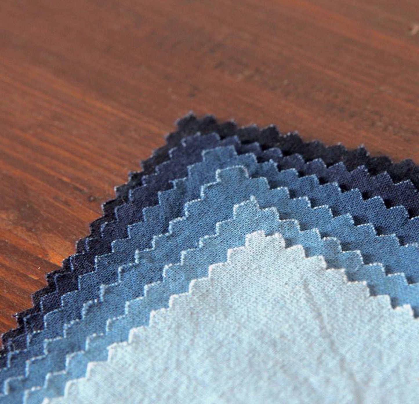 Plant dyed indigo fabric woad dyeing cotton fabric different blue tone wide width cotton poplin fabric