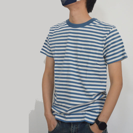 Blue Strips Sailors T-shirt Blue Strips Tees Retro T-shirt Unisex Pocket Tees Cotton Blue striped shirt Sailor T shirt Top Neza Studio