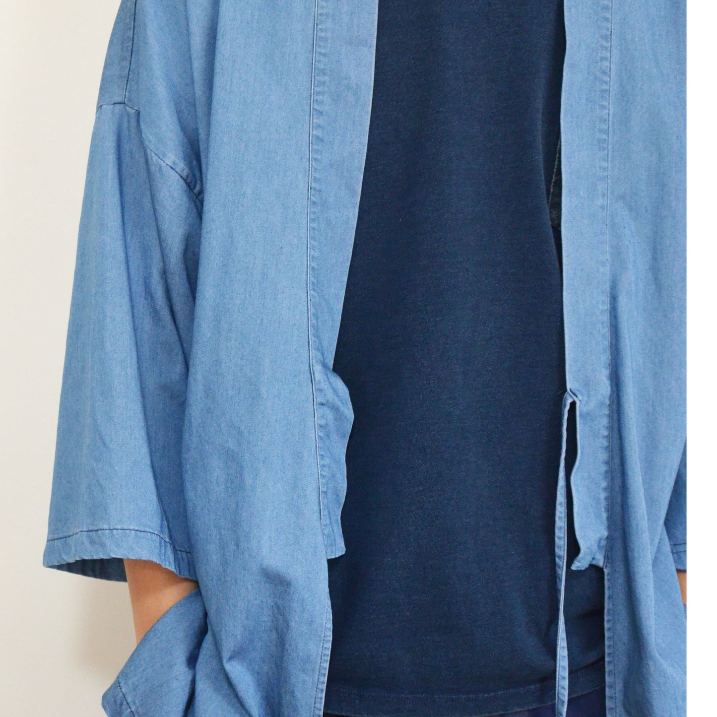 Kimono /Summer  kimono jacket / Japanese clothing Japanese Noragi Top Unisex Japanese Light Blue Tencel Kimono Top Kimono  Men Neza Studio