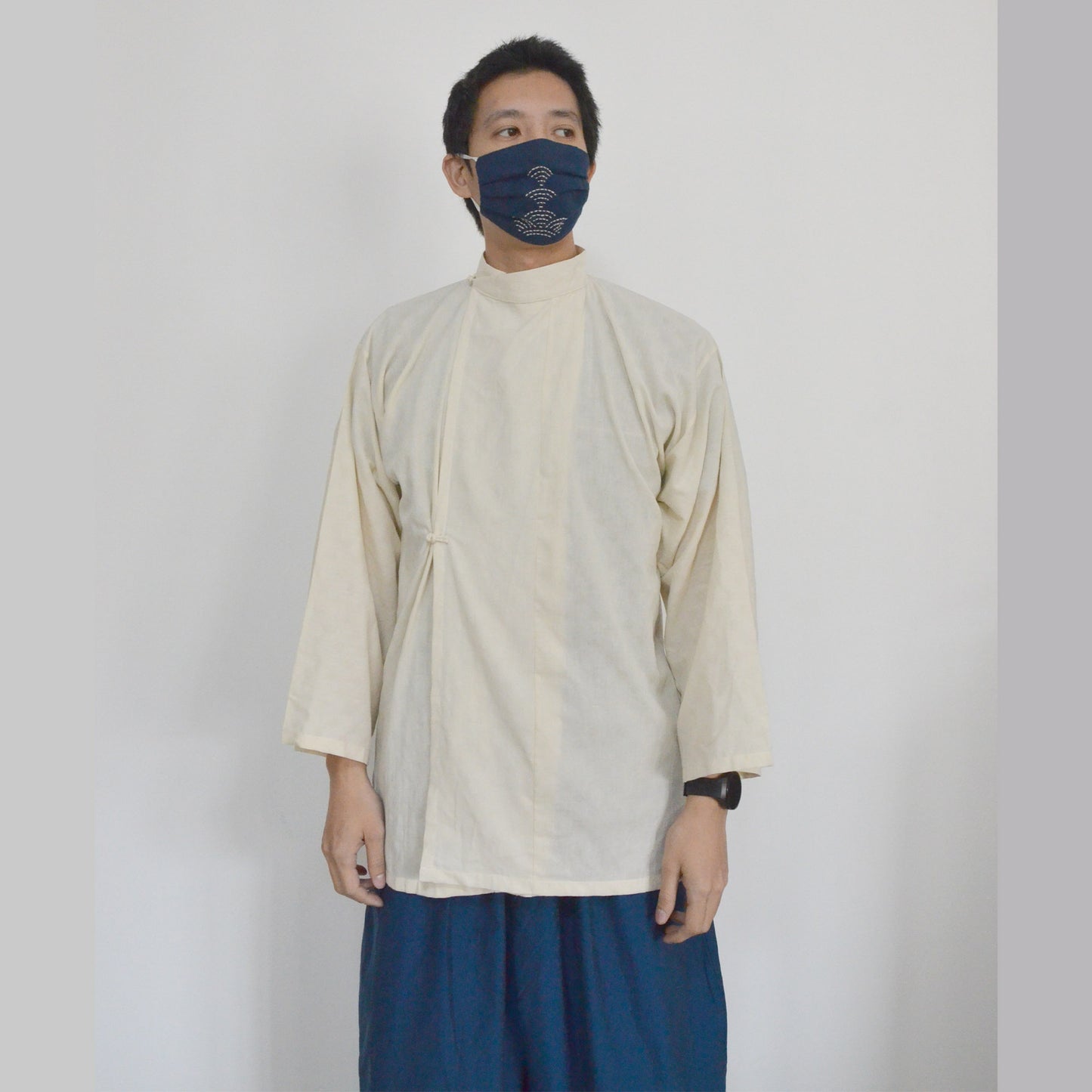 Chinese Hanfu Song Dynastic style cotton men's shirt ancient Chinese style men's top