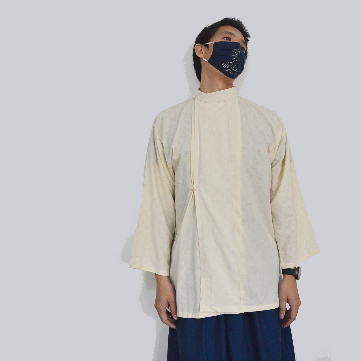 Chinese Hanfu Song Dynastic style cotton men's shirt ancient Chinese style men's top