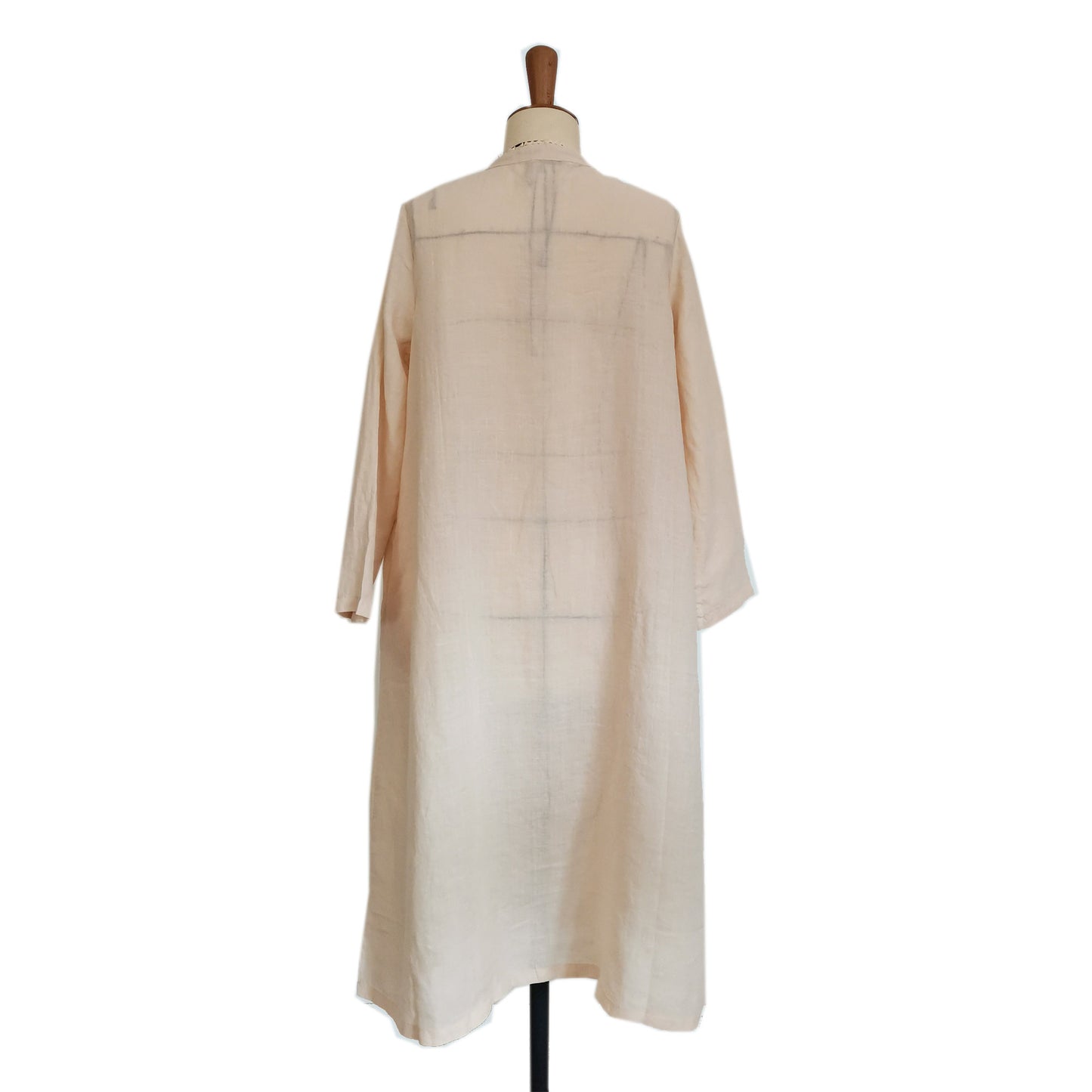 Cheongsam Long Shirt Linen Hanfu Qipao Shirtdress Chinese Hanfu Modified Hanfu Ramie Dress Shirt Neza Studio Slopping Laple Linen Dress wrap Top