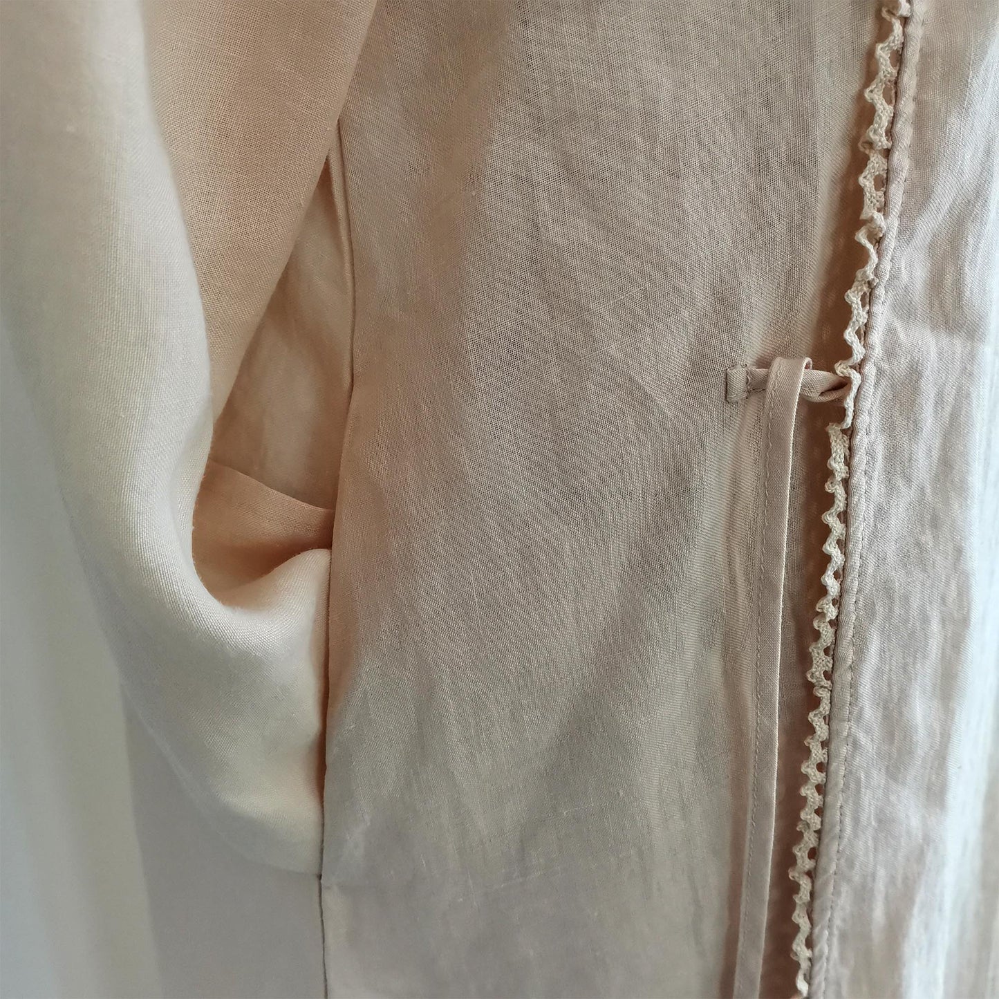 Cheongsam Long Shirt Linen Hanfu Qipao Shirtdress Chinese Hanfu Modified Hanfu Ramie Dress Shirt Neza Studio Slopping Laple Linen Dress wrap Top