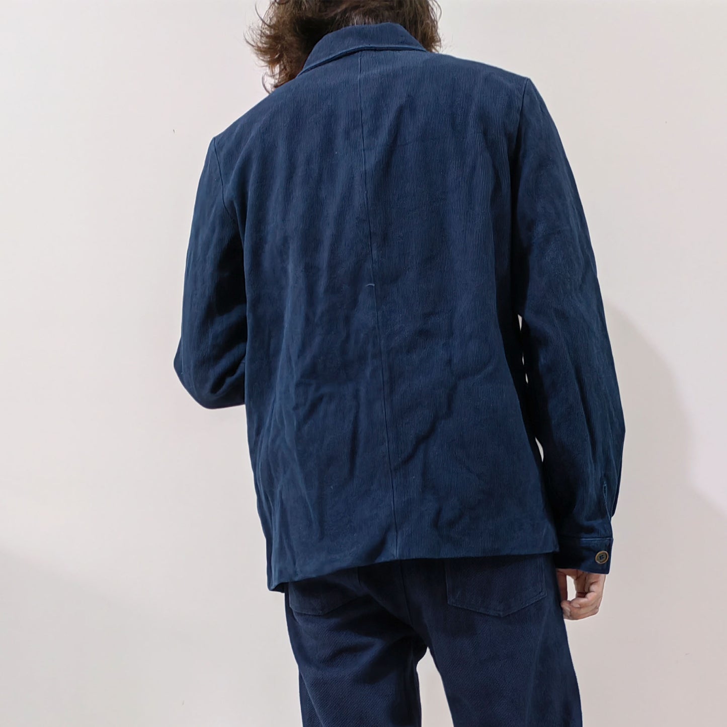 Sashiko Cotton jacket Indigo retro French jacket sashiko jacket Indigo sashiko jacket cotton jacket Japanese sashiko jacket retro French jacket