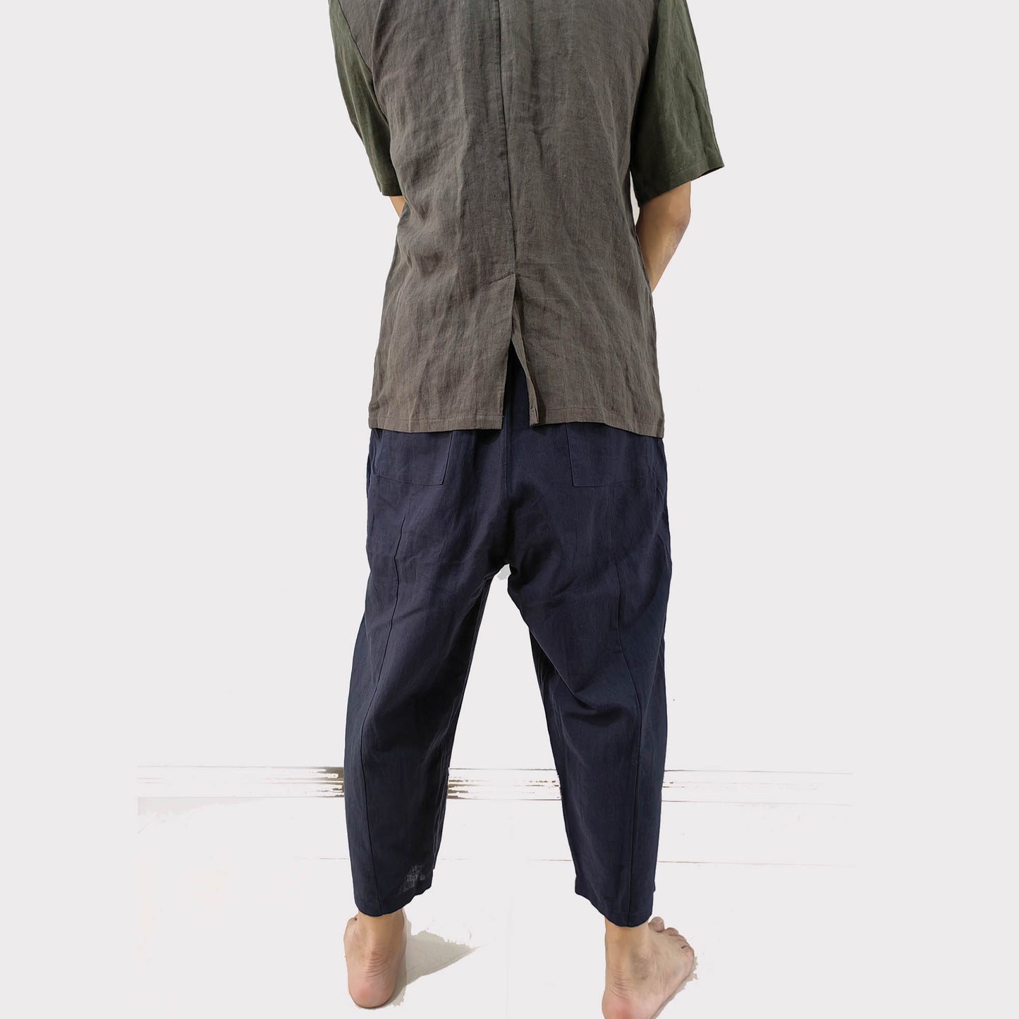 Linen Pants Harem pants linen wide leg pants summer linen pants linen trousers