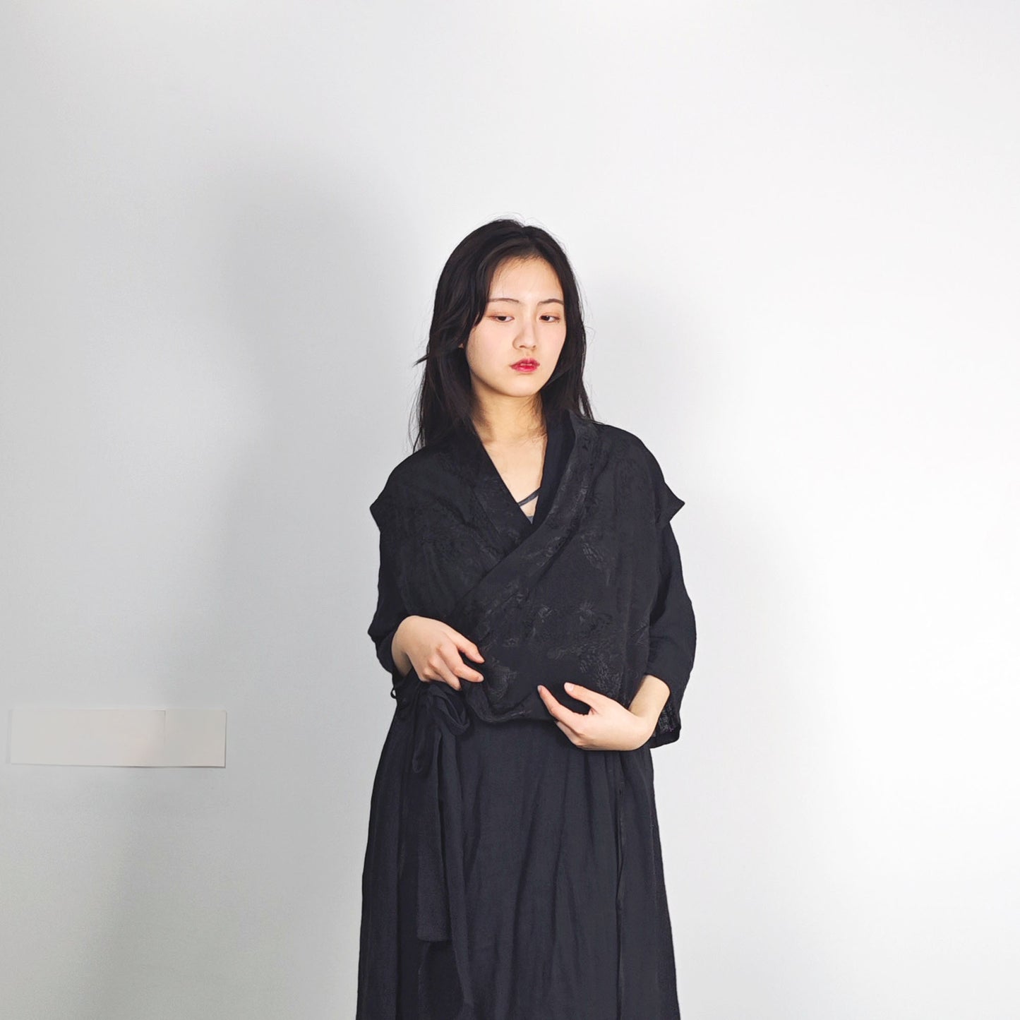 Hanfu vest cross front hanfu top sleeveless top hanfu sleeveless black hanfu crop top hanfu style Chinese style hanfu