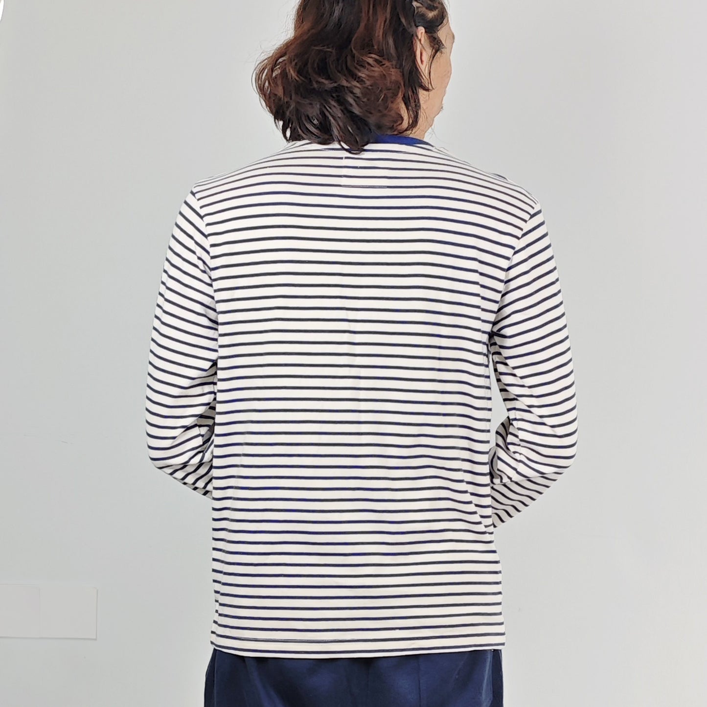 Retro style Striped long sleeves T shirt sailor T shirt regular fit striped jersey top sailor top