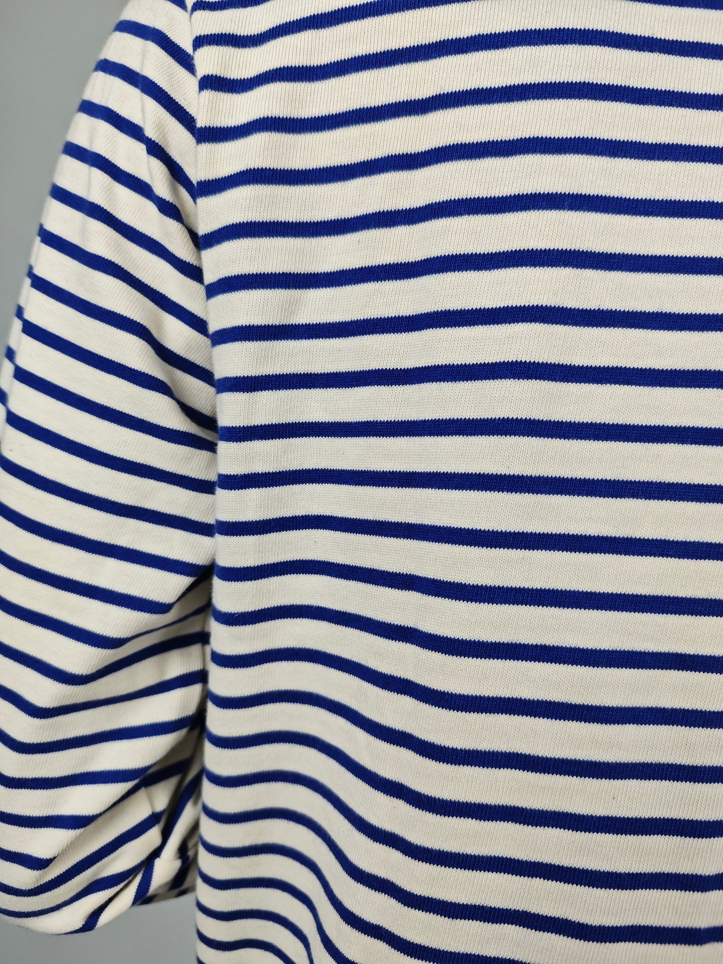 Retro style Striped long sleeves T shirt sailor T shirt regular fit striped jersey top sailor top