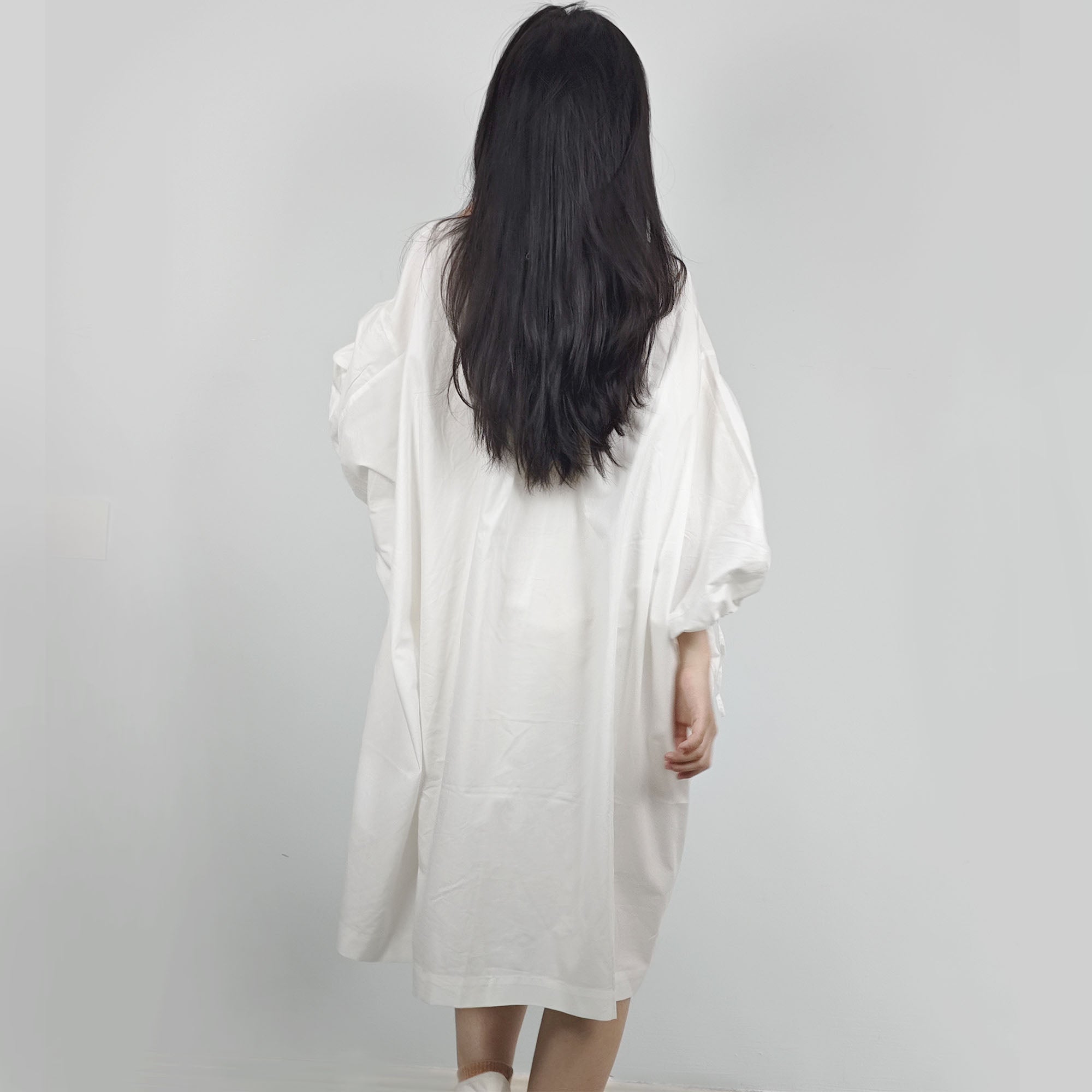 Cotton white shirtdress cotton blouse oversize cotton shirt women's oversize loose fit top extra long oversize shirt white cotton shirtdress