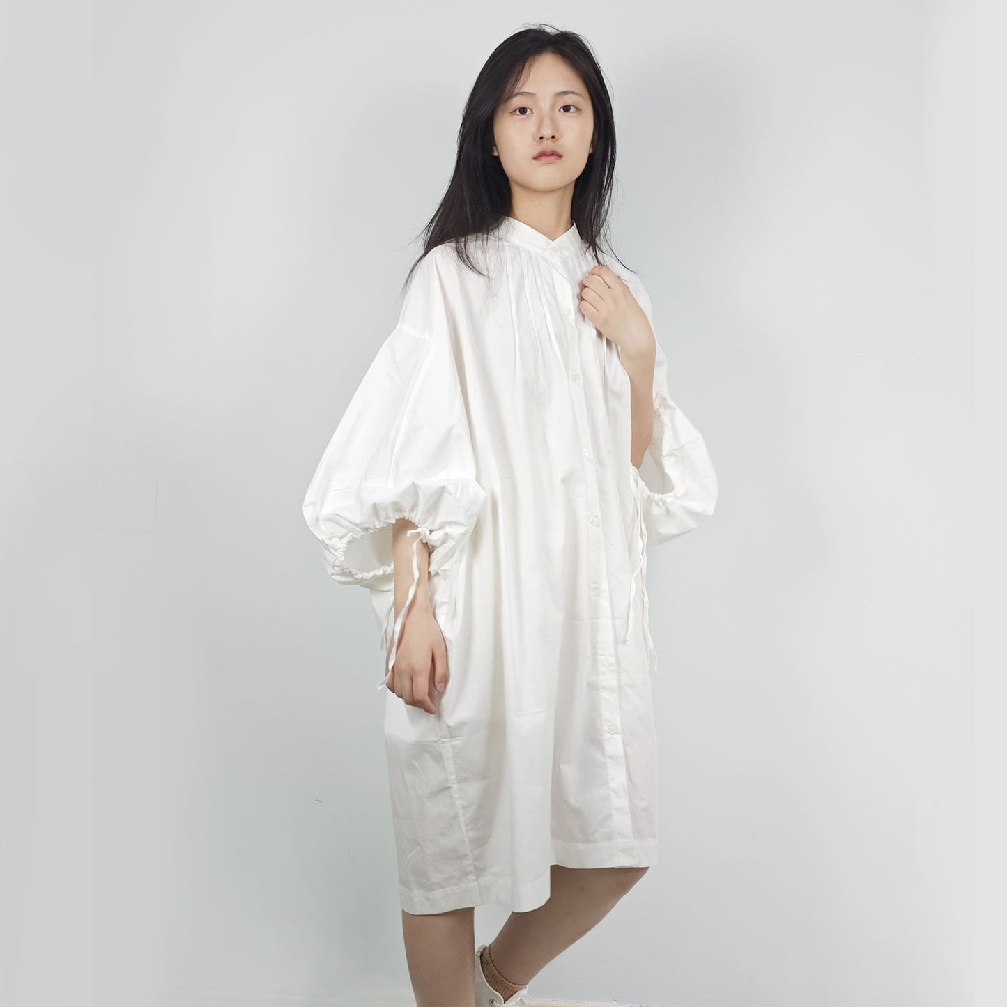 Cotton white shirtdress cotton blouse oversize cotton shirt women's oversize loose fit top extra long oversize shirt white cotton shirtdress