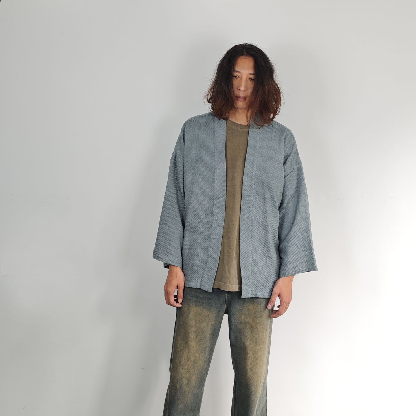 Kimono Jacket, Japanese Noragi Jacket,Kimono Top Unisex Japanese Jacket Navy Black Linen Kimono Fall/Winter Kimono Unisex Top autumn kimono