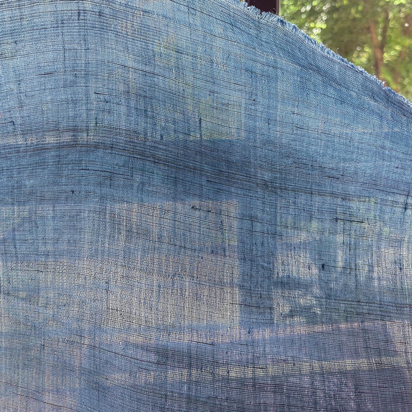 Hand woven hemp fabric Natural Indigo dyeing hemp sheet 4 colors available