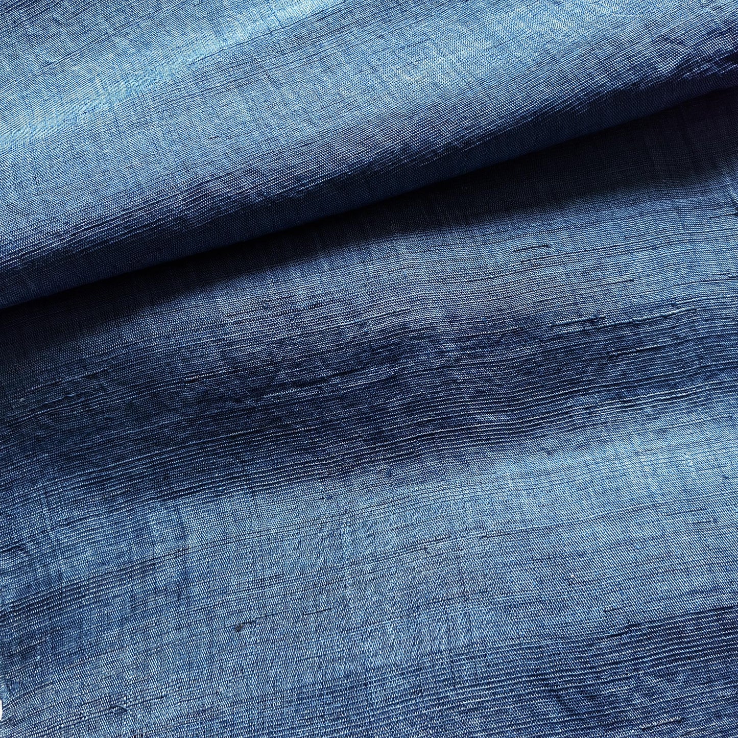 Hand woven hemp fabric Natural Indigo dyeing hemp sheet 4 colors available