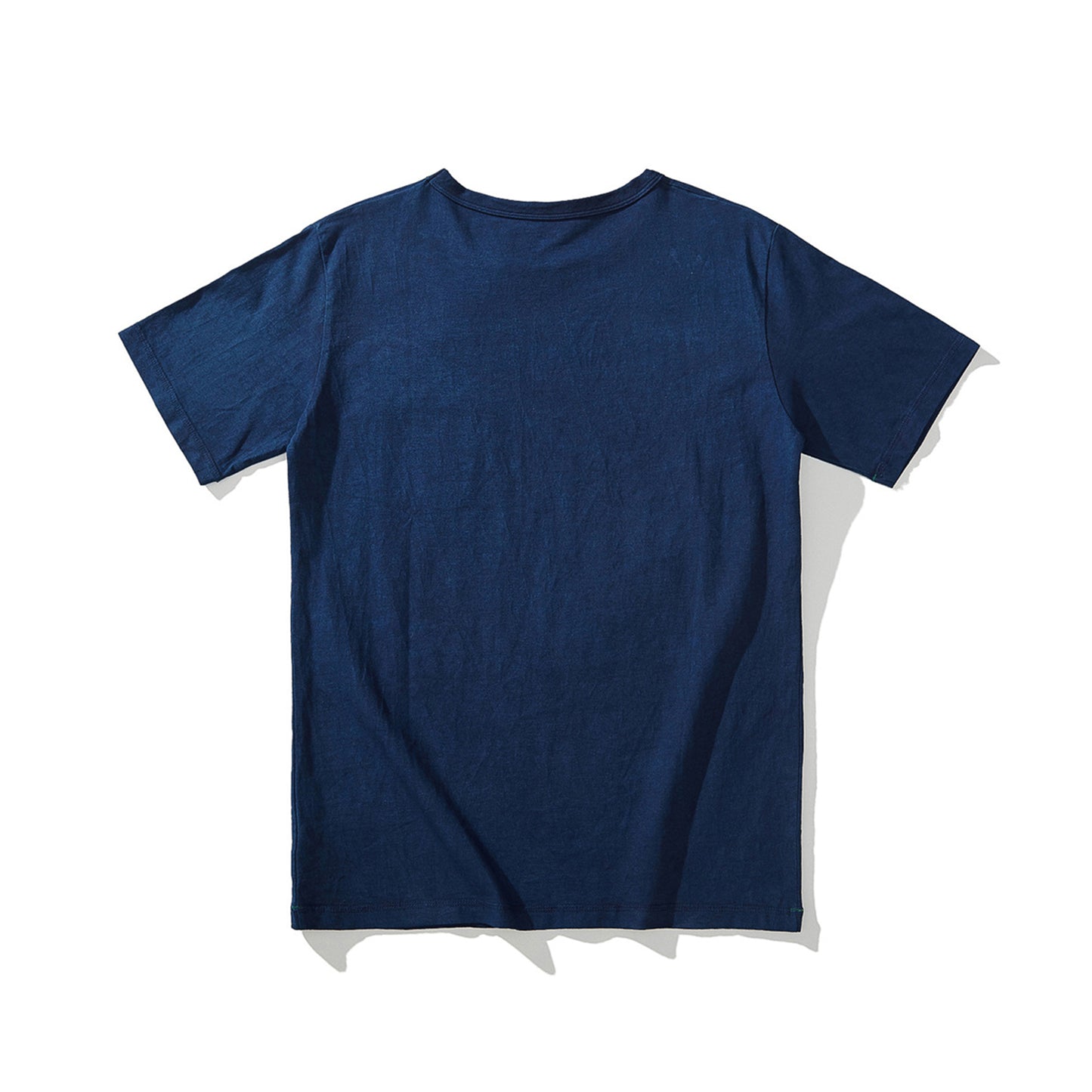 Neza Studio Indigo T-shirt Navy Blue Hand Dye Tee Blue Plant Dye Cotton T-shirt Unisex Fitted Tee Soft Cotton T shirt