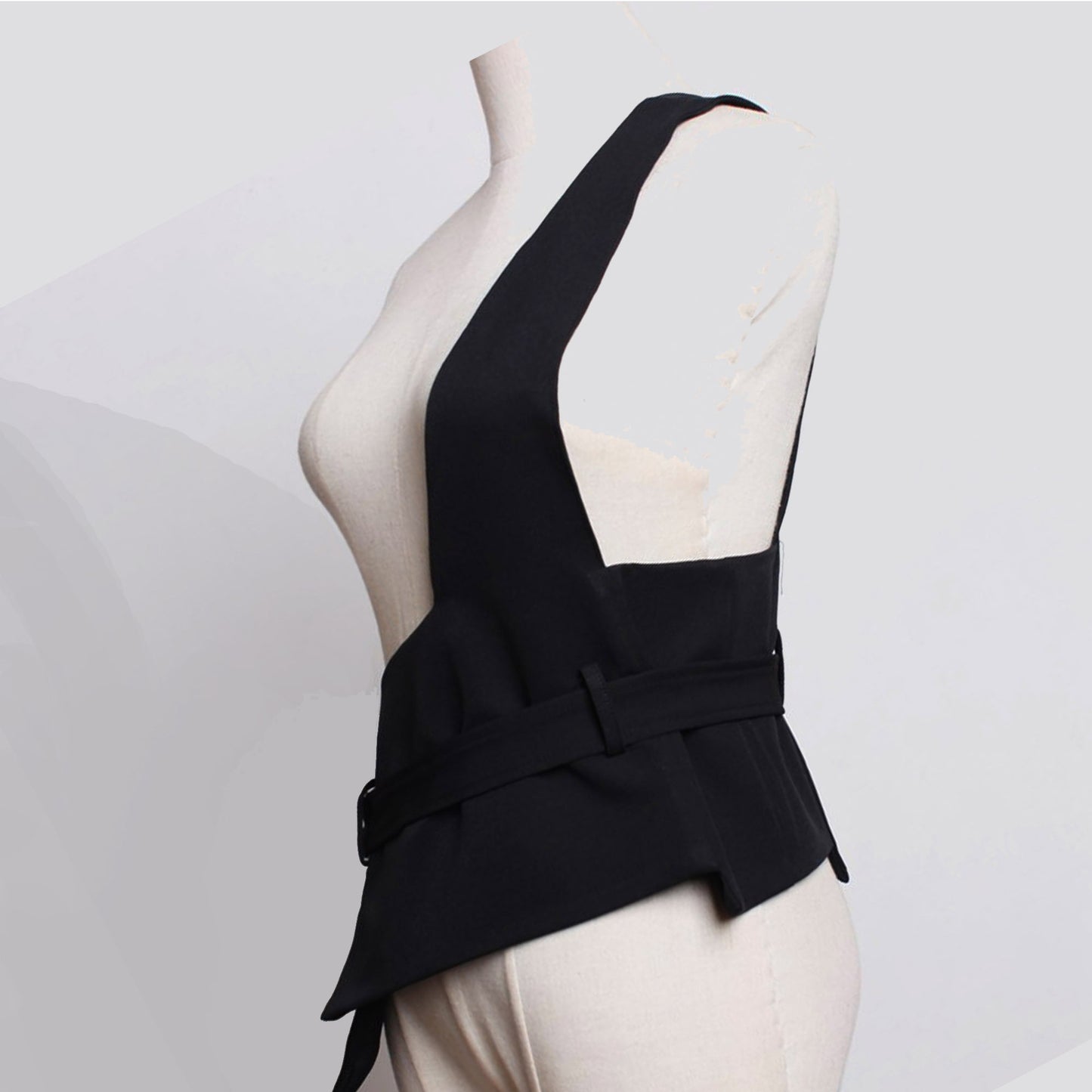 Neza Studio Deconstruction Belt Black Wide Waist Belt Styling Accessories Waist Band Black Sashes