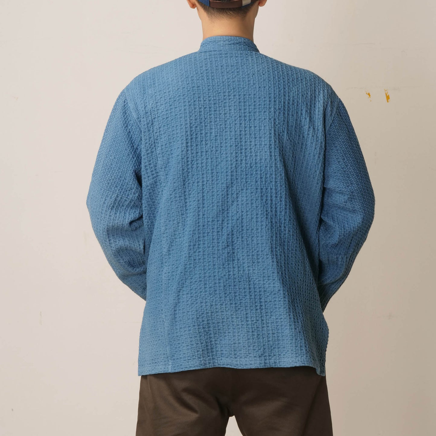 Patchwork Chinese Tang Suit Cotton Shirt Konfu Shirt Tang Suit Top Washed Denim Look Cheongsam Shirt made to order random patched denim Tang