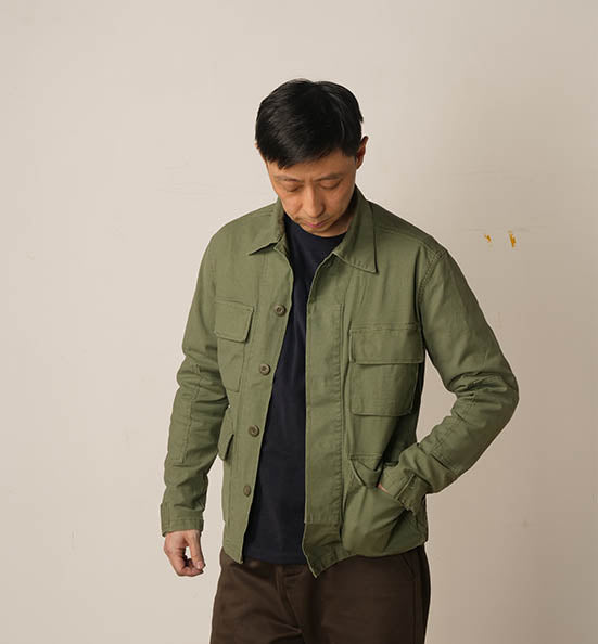 Army Green pocket jacket cotton jacket BDU jacket WWII US Army Combat Field Jacket retro military jacket army jacket