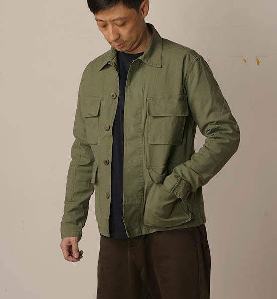 Army Green pocket jacket cotton jacket BDU jacket WWII US Army Combat Field Jacket retro military jacket army jacket