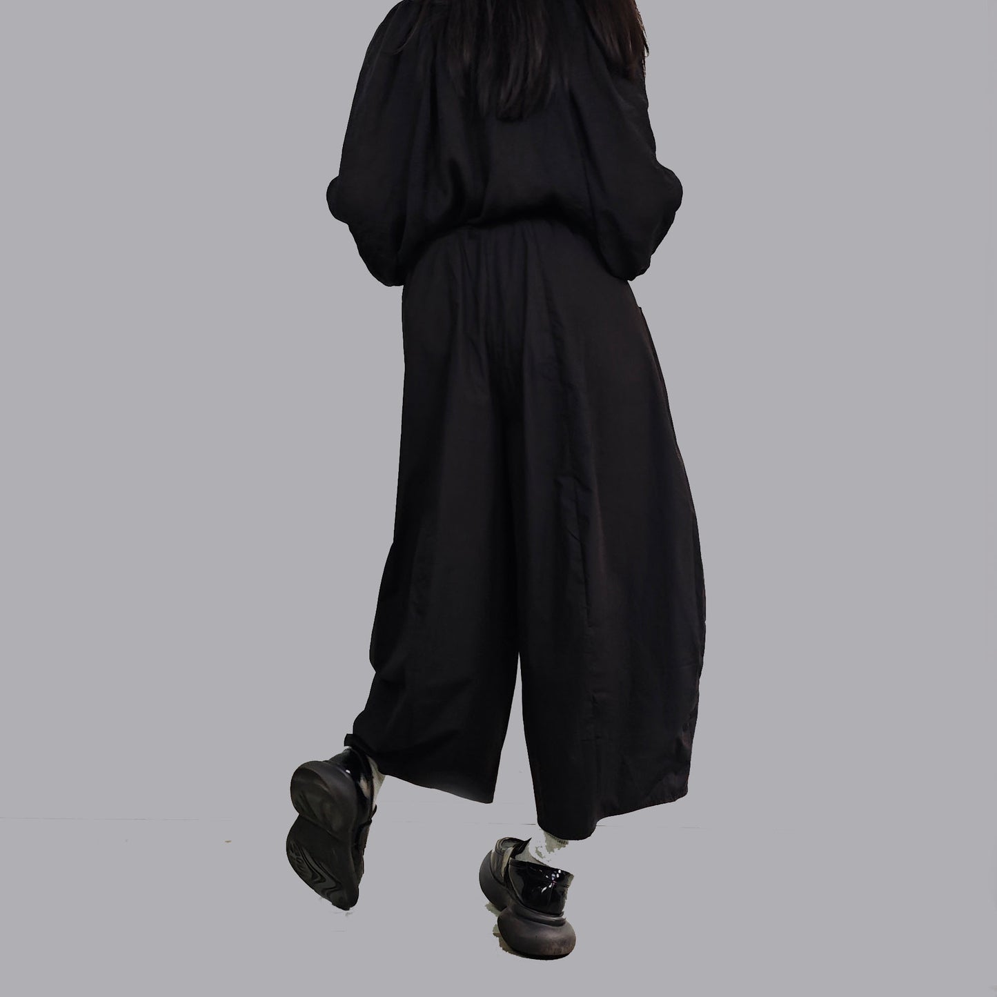 Cotton bud shape pants black cotton pants black cotton loose fit pants