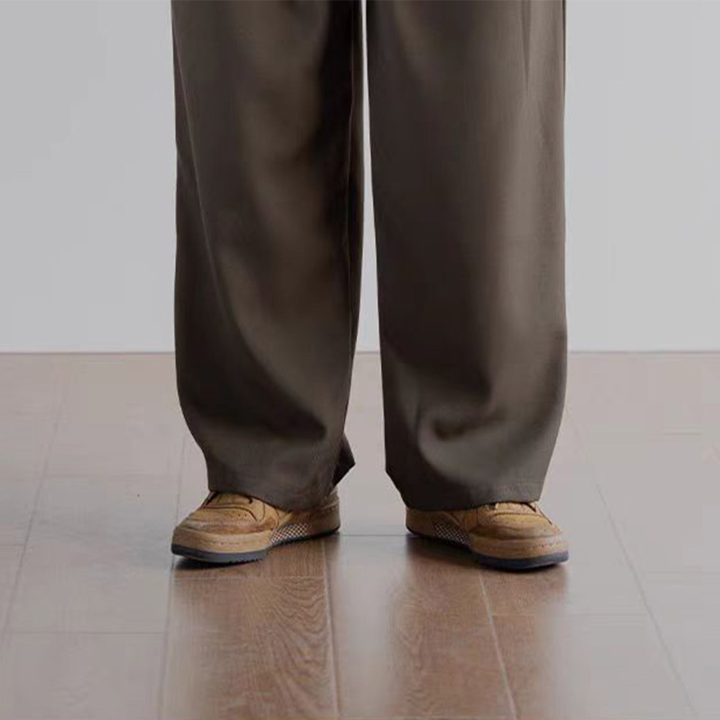 Unisex Loose fit pants elastic band waist wide leg loose fit pants