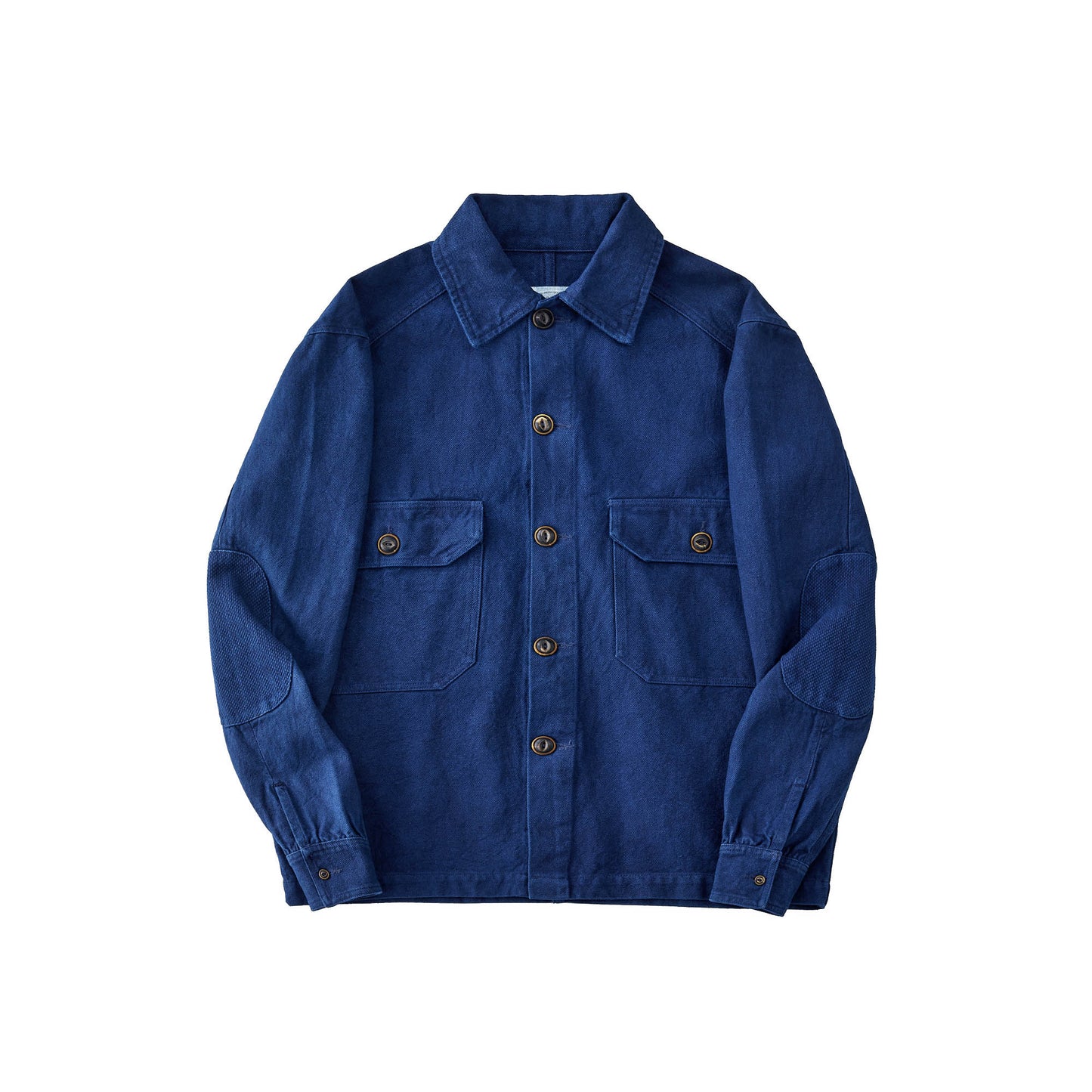 Natural Indigo dyeing jacket with 2 large pockets cotton indigo dye jacket natural blue woad dyeing jacket