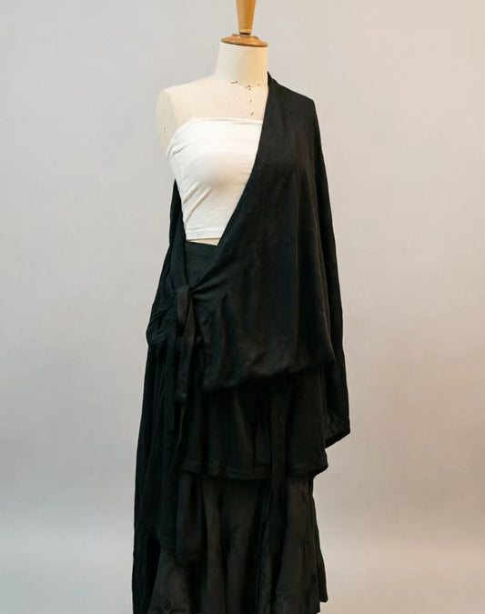 Linen Jersey Chuba Style long sleeves top