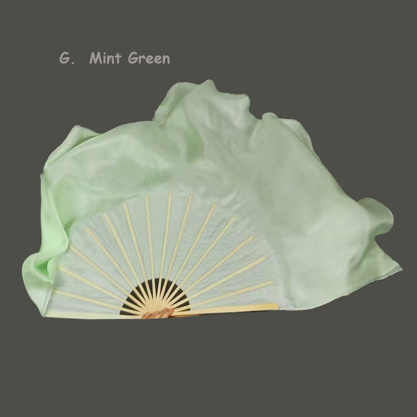 Silk dancing fan real silk fan dancing fan different colors and different sizes