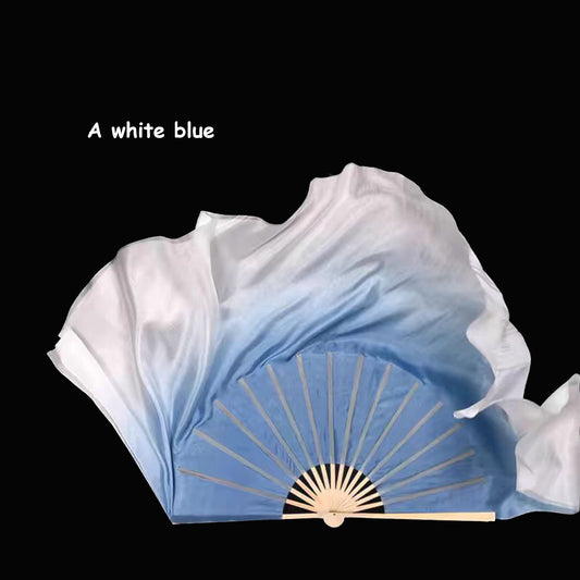 Silk dancing fan real silk fan dancing fan different colors and different sizes