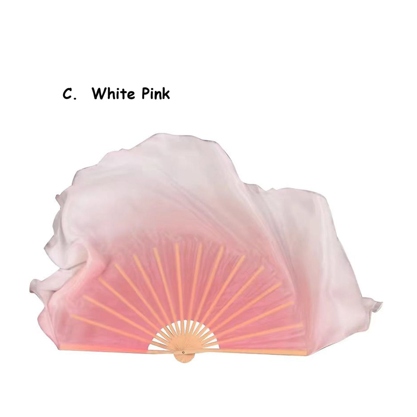 Silk dancing fan real silk fan dancing fan different colors and different sizes