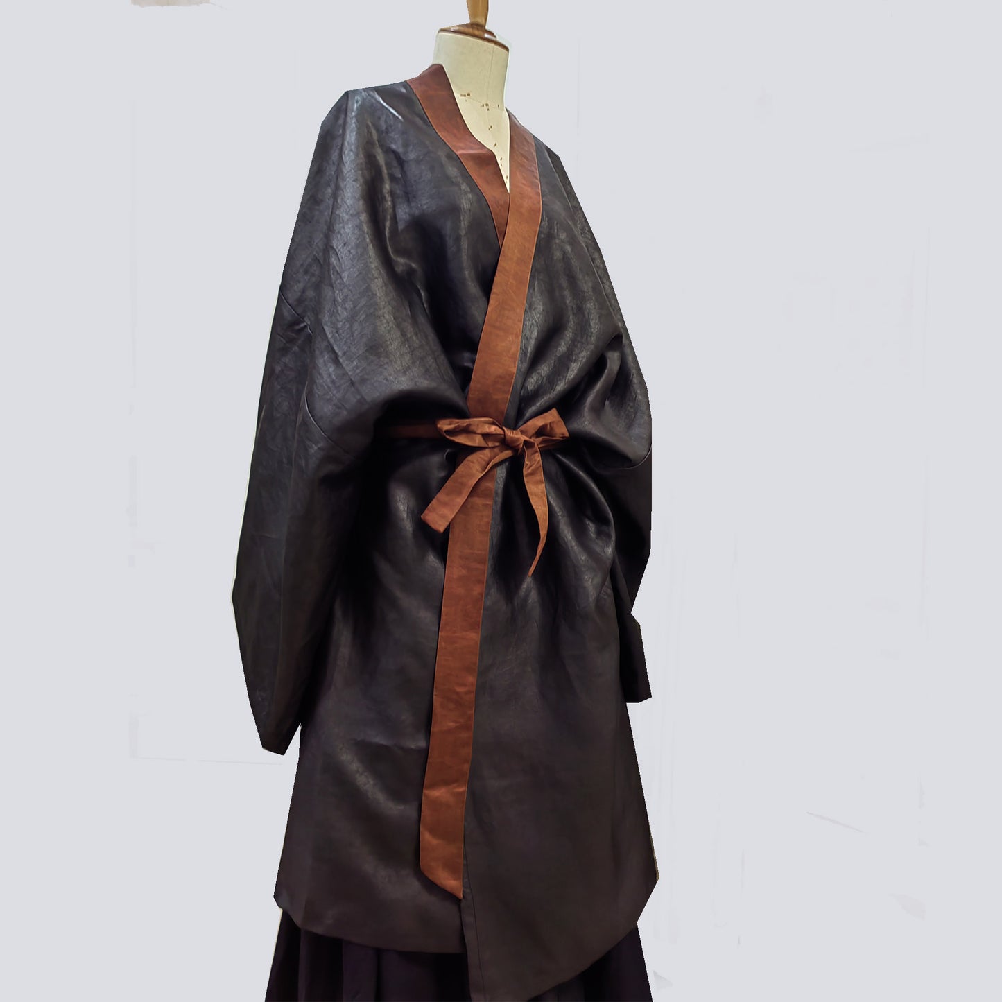 Heavy Silk Canton gambiered mud dyed silk Ryuso