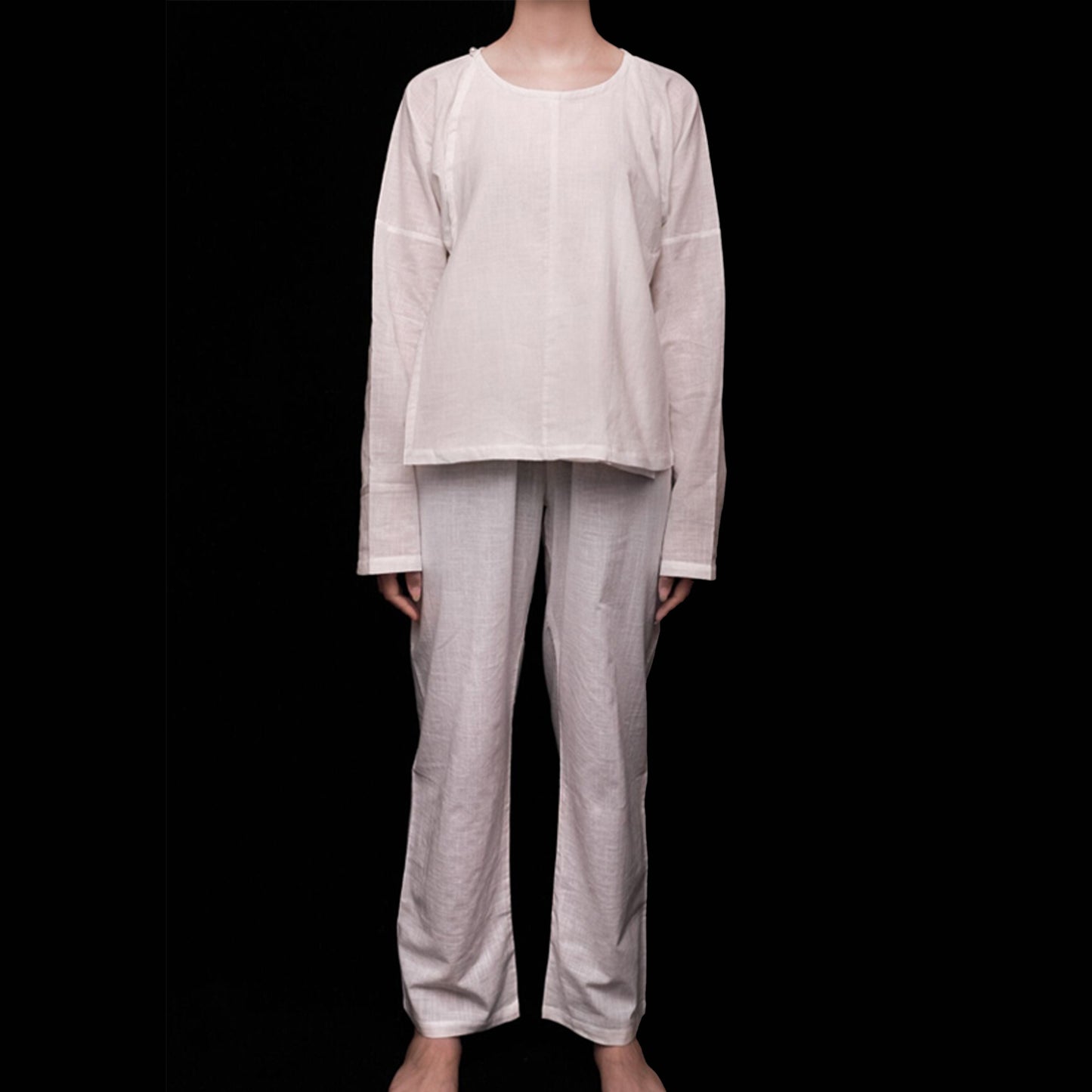 White rayon Hanfu inner piece Hanfu top Hanfu sleep wear Hanfu home staying wear