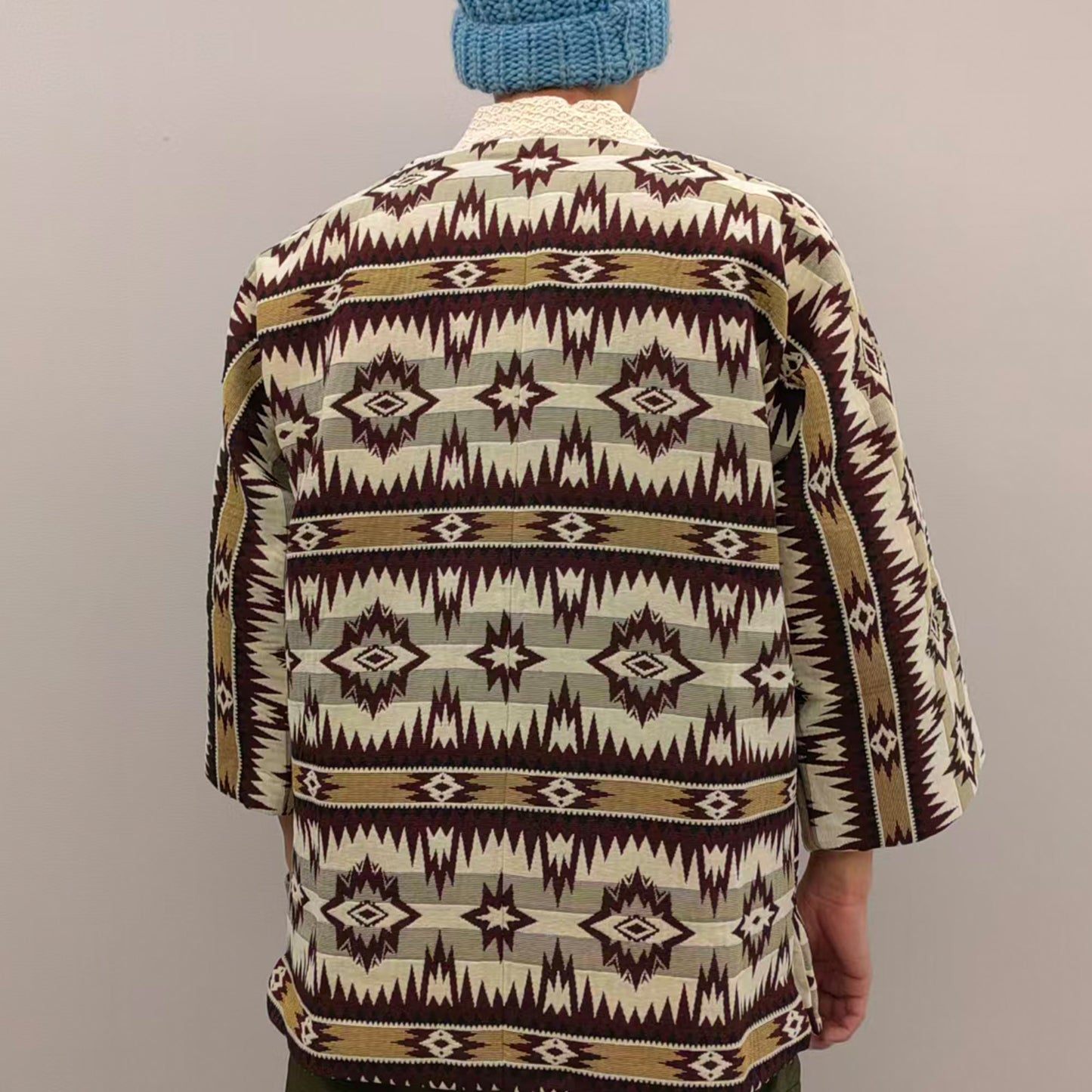 Men's kimono Indiana motif kimono coat kimono jacket winter kimono coat retro style kimono jacket