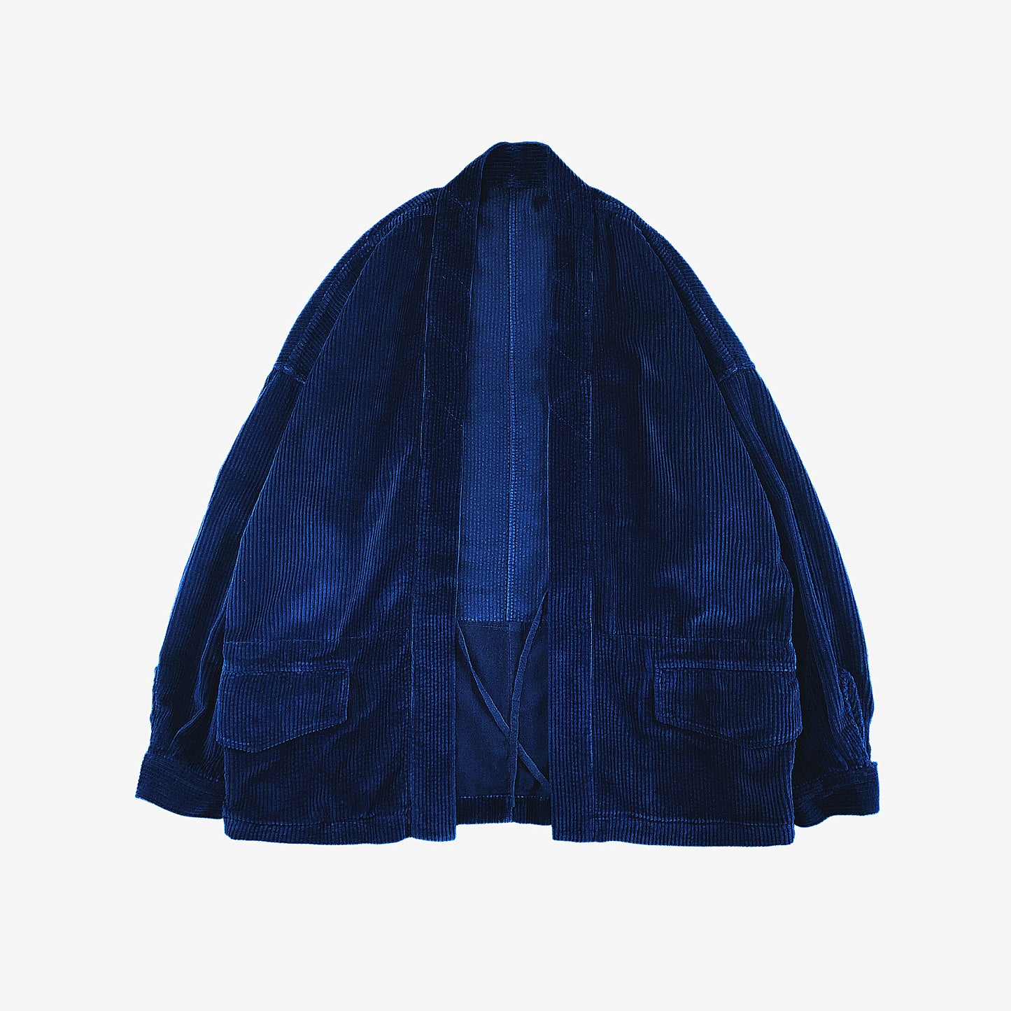 Natural Indigo dyed Kimono shirt cotton corduroy kimono shirt woad dyed corduroy kimono