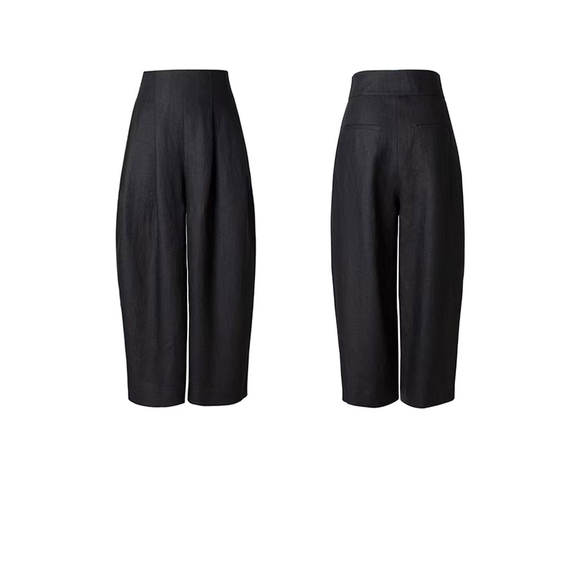 Linen Pants  peg-top pants Fitted waist linen peg top pants custom size available