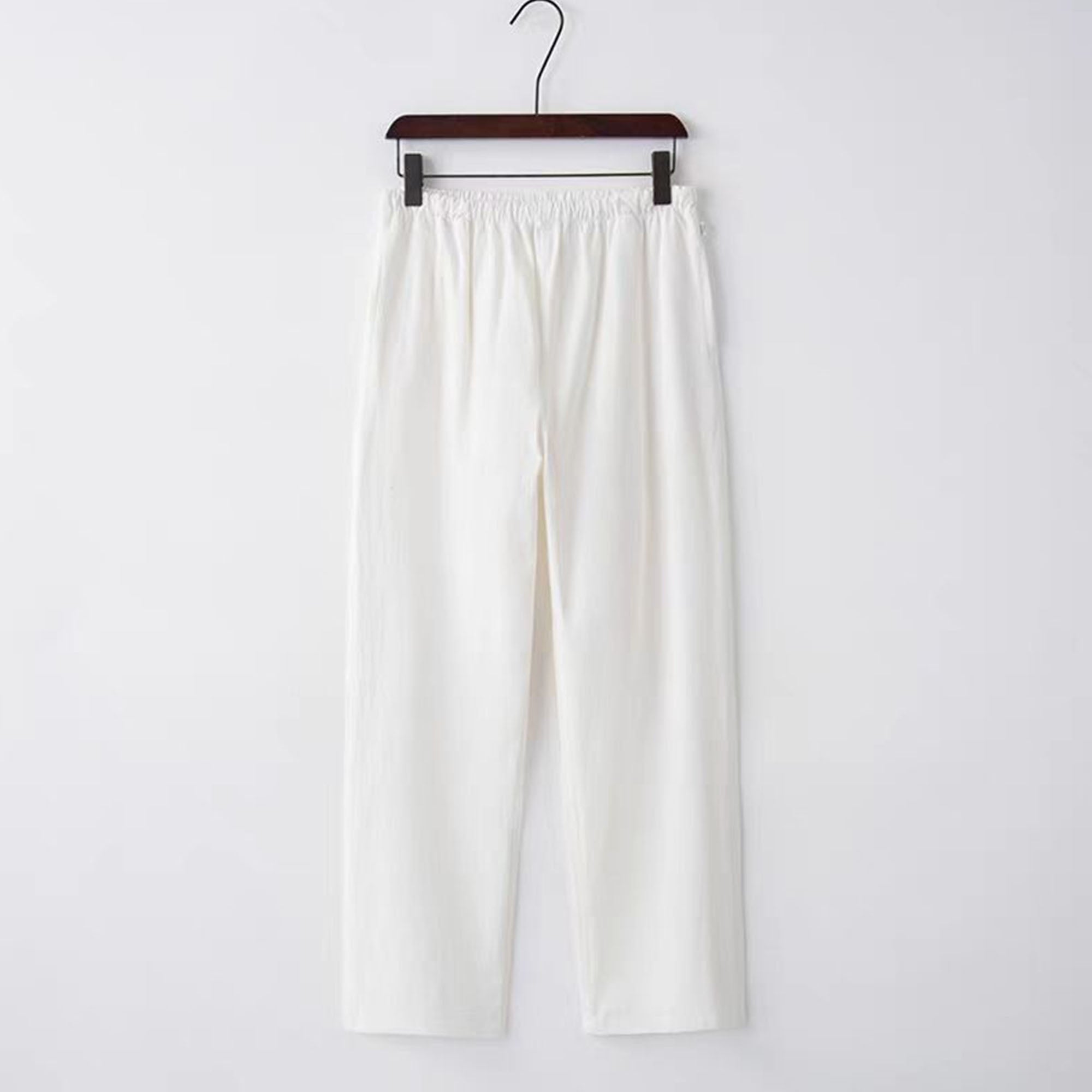 Linen cotton pants simple relax fit pants for Tai chi meditation Wu dang practice