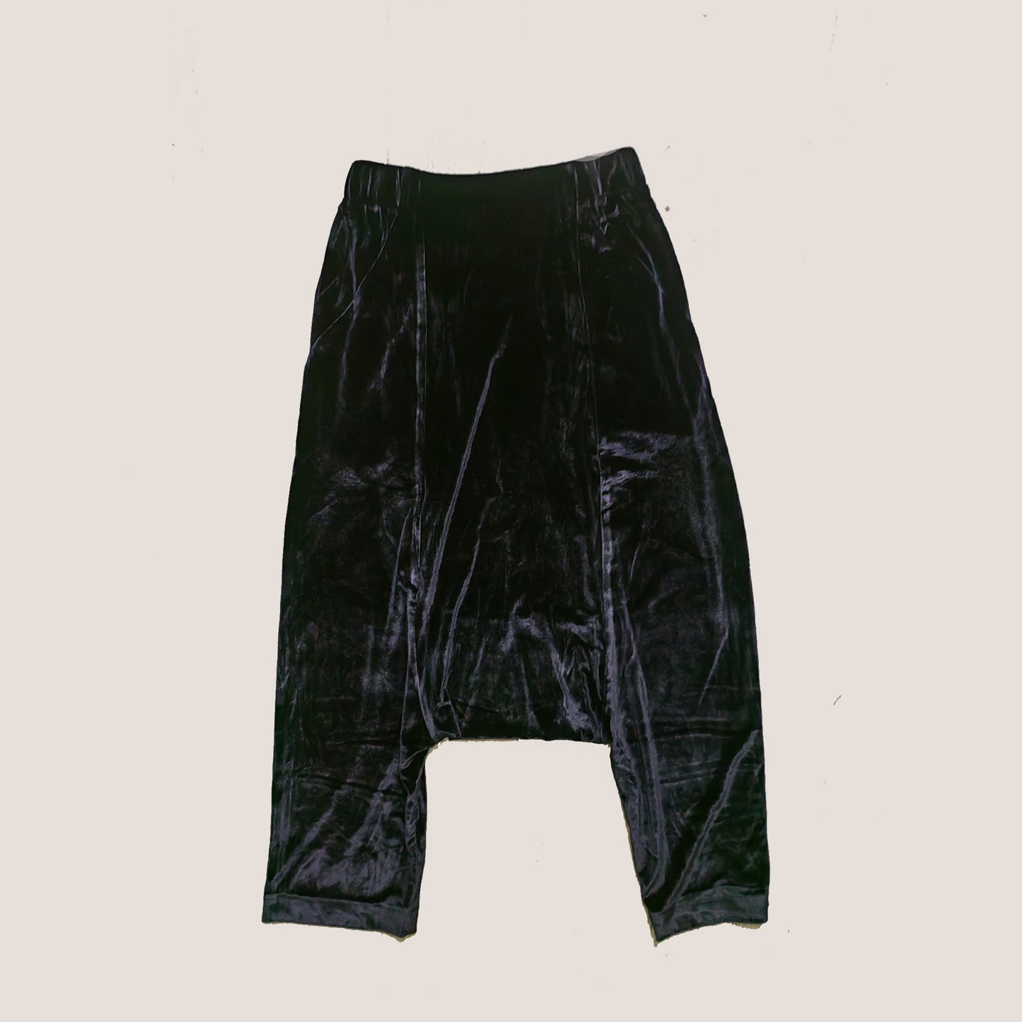 Silk pants silk velvet pants harem pants velvet harem pants crop pants