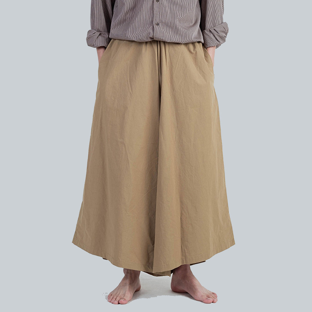 Wide leg pants men / Harem Culottes /  Culottes / Japanese clothing／Wide leg pants women / Harem pants men/cotton pants wide cotton trousers