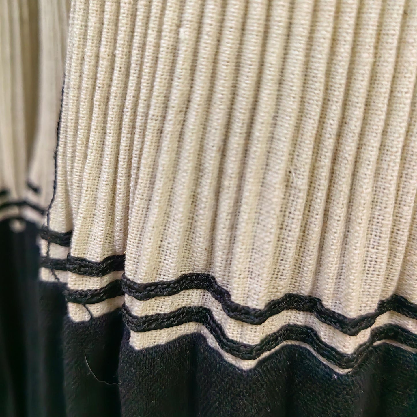 Yi skirt pleates skirt hand made pleated cotton skirt max length color block skirt
